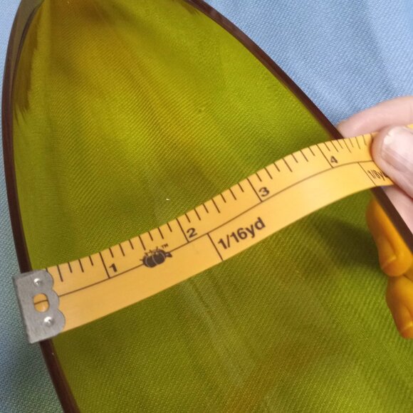 HTF Vintage MCM Blenko Hand Blown Glass 964L Cornucopia Horn in Amber  euc 6575 - Picture 6 of 6